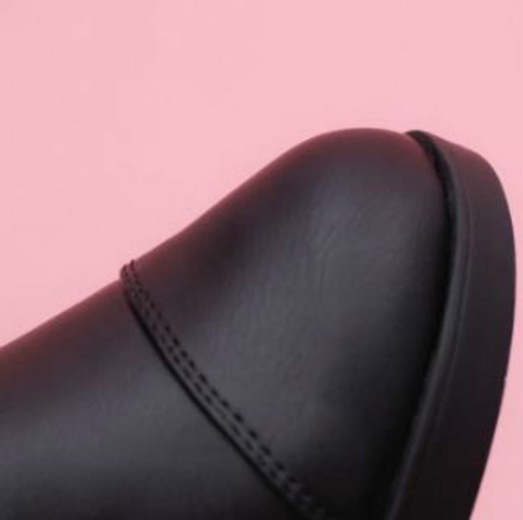 Girl Black Over-The-Knee High Boots With Bow, Size:25, Color:Black Without Cotton