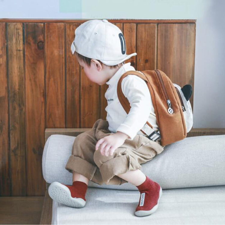 Unisex Baby Walkers Toddler Soft Rubber Sole Shoe Knit Anti-slip Booties, Size:12-13cm