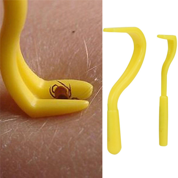 2 PCS Pet Catcher Flea Clipper Animal Deworming Pull Hard Tick Extractor Cats and Dogs Lice Scavenging Flea Hook
