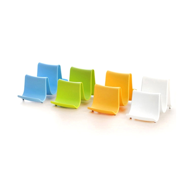10 PCS Plastic Kitchen Wavy Shelf Pot Rack Random Color Delivery