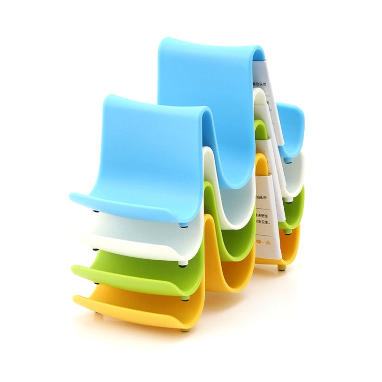 10 PCS Plastic Kitchen Wavy Shelf Pot Rack Random Color Delivery