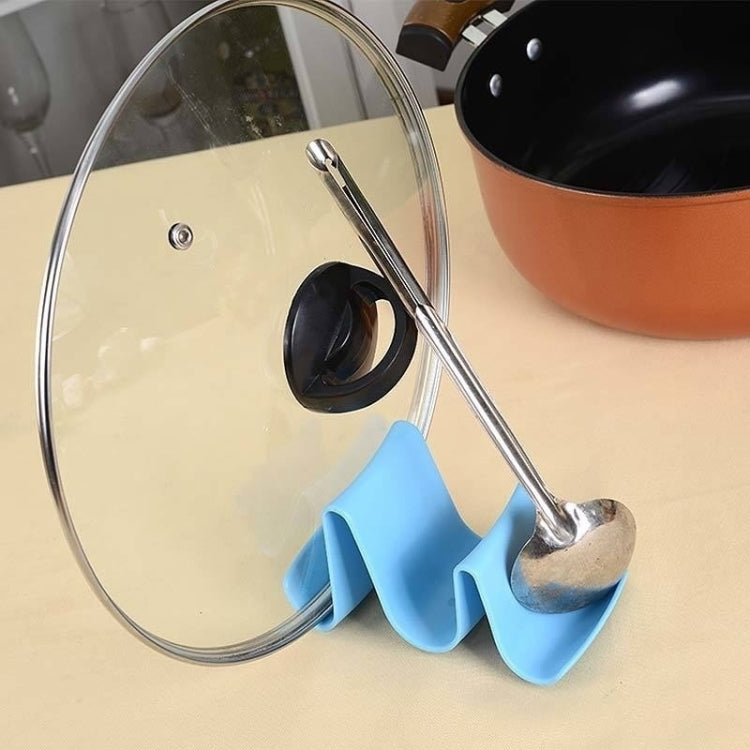 10 PCS Plastic Kitchen Wavy Shelf Pot Rack Random Color Delivery