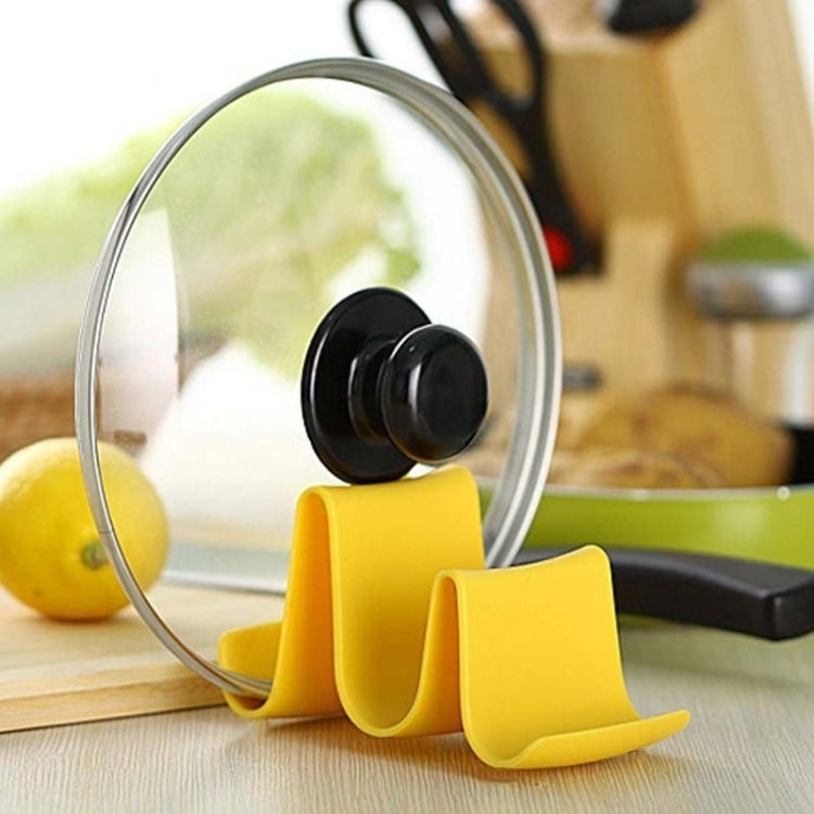 10 PCS Plastic Kitchen Wavy Shelf Pot Rack Random Color Delivery