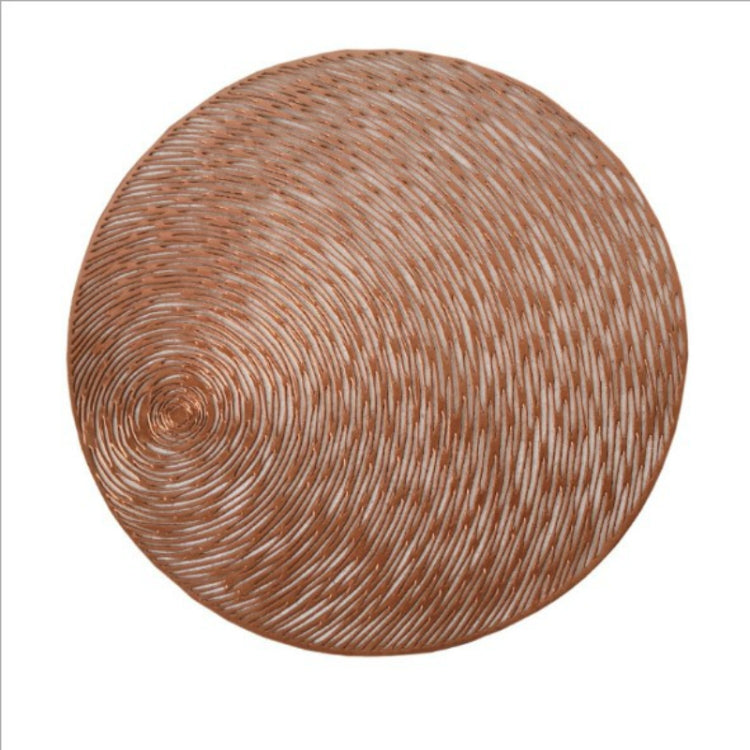 2 PCS Fashion Round Hollow Placemats PVC Table Mats Coffee Cup Pad
