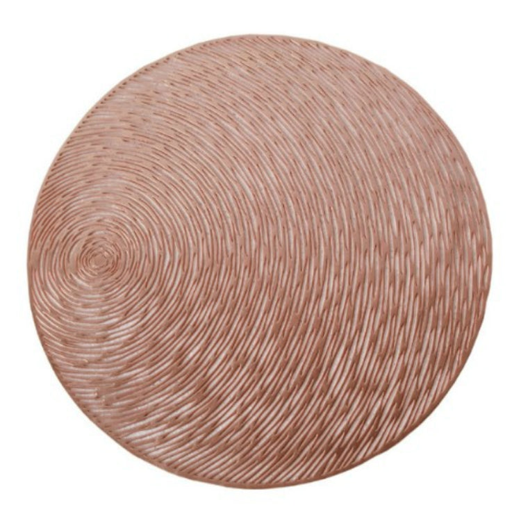 2 PCS Fashion Round Hollow Placemats PVC Table Mats Coffee Cup Pad