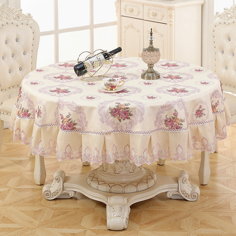 Home Fabric Round Tablecloth Hotel Disposable Anti-scald Table Mats, Size:200cm