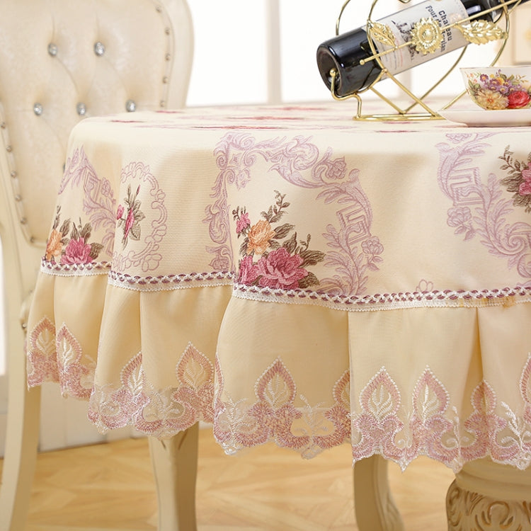 Home Fabric Round Tablecloth Hotel Disposable Anti-scald Table Mats, Size:200cm