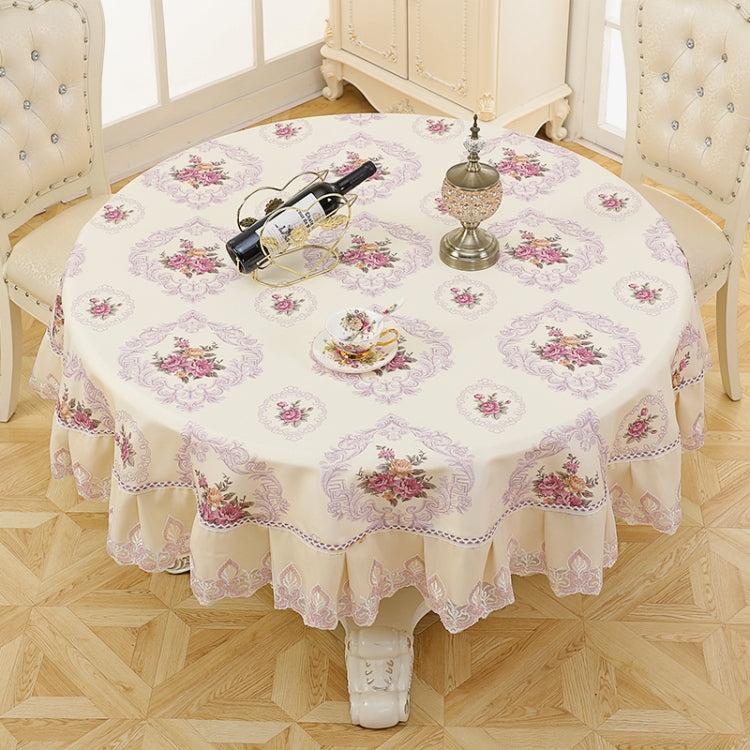 Home Fabric Round Tablecloth Hotel Disposable Anti-scald Table Mats, Size:200cm