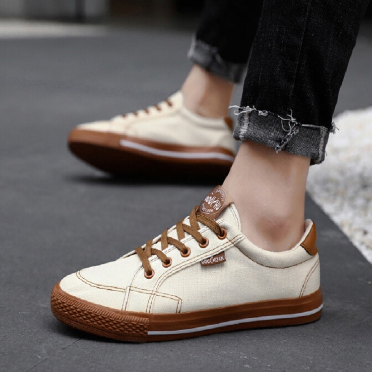 Wild Student Sneakers Trendy Casual Canvas Shoes, Size:43