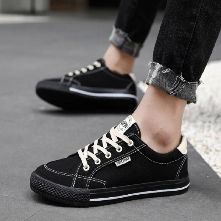 Wild Student Sneakers Trendy Casual Canvas Shoes, Size:43