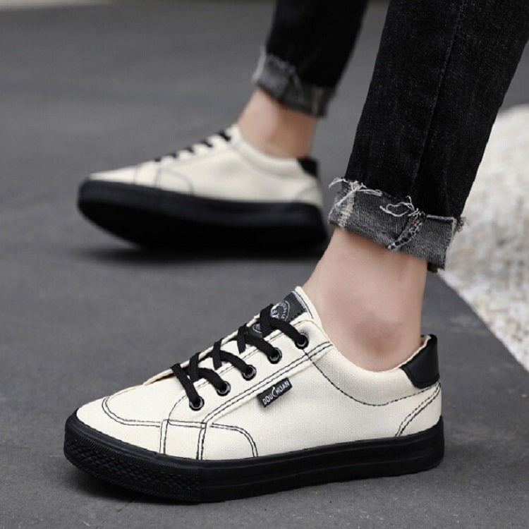 Wild Student Sneakers Trendy Casual Canvas Shoes, Size:43