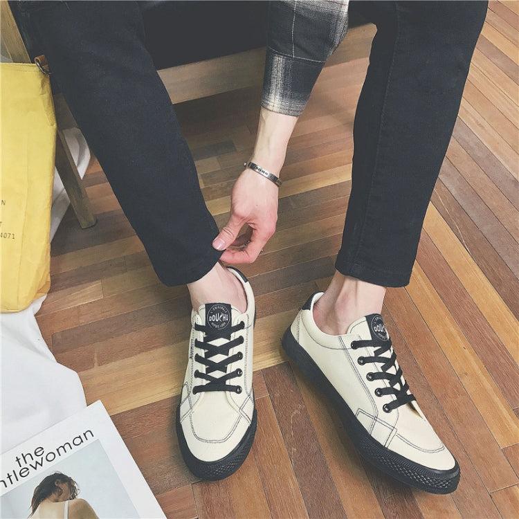 Wild Student Sneakers Trendy Casual Canvas Shoes, Size:43