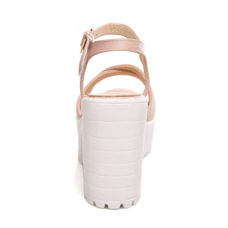 Platform Sandals High Heels Casual Shoes, Shoes Size:34(Pink)
