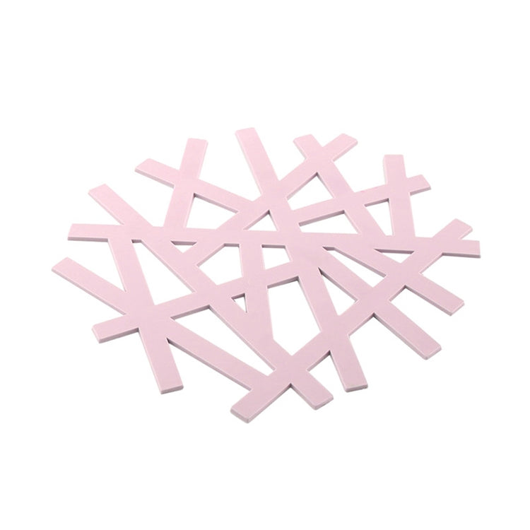PP Mat Silicone Placemat Coaster Flower Design Kitchen Household Hollow Casserole Pad, Size:S