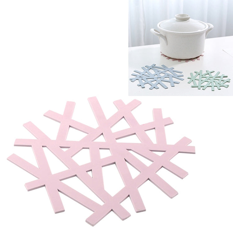 PP Mat Silicone Placemat Coaster Flower Design Kitchen Household Hollow Casserole Pad, Size:M