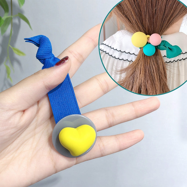 Sweet Stars Heart Ball Elastic Hair Bands Children Cute Ponytail Hair Accessories