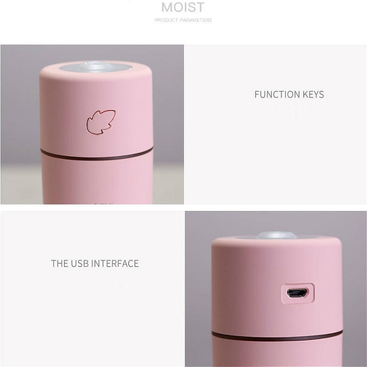 Portable Leaf USB Air Humidifier Atmosphere Lamp Aroma Diffuser Desktop Air Purifier