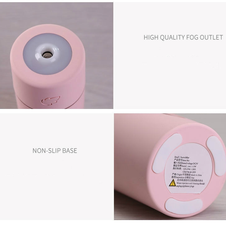 Portable Leaf USB Air Humidifier Atmosphere Lamp Aroma Diffuser Desktop Air Purifier
