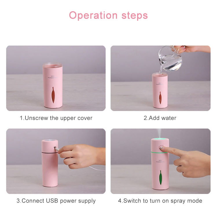 Portable Leaf USB Air Humidifier Atmosphere Lamp Aroma Diffuser Desktop Air Purifier