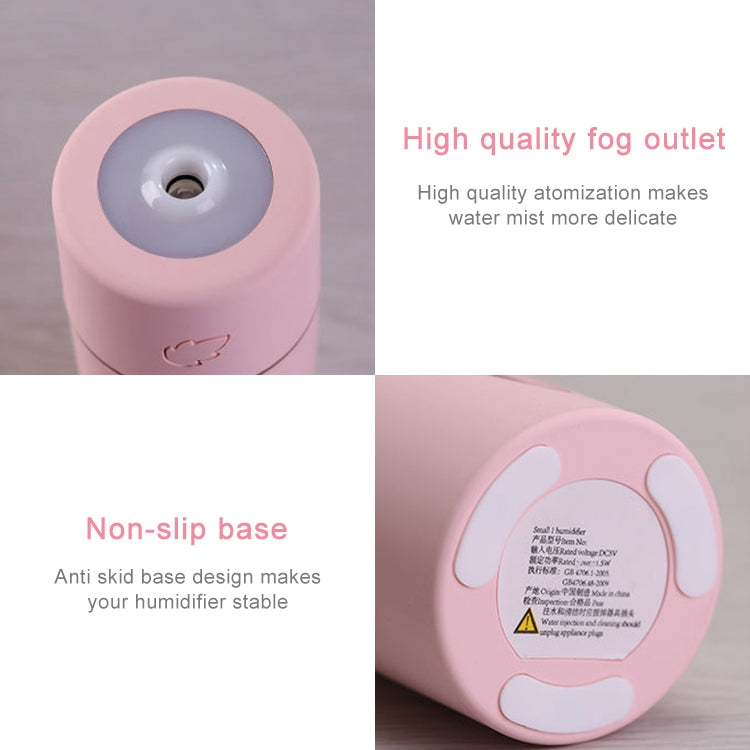 Portable Leaf USB Air Humidifier Atmosphere Lamp Aroma Diffuser Desktop Air Purifier