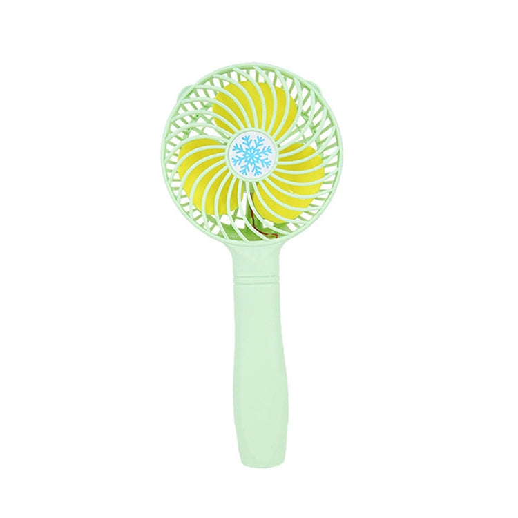 USB Mute Rechargeable Handheld Dormitory Desktop Portable Student Small Electric Fan(Green)