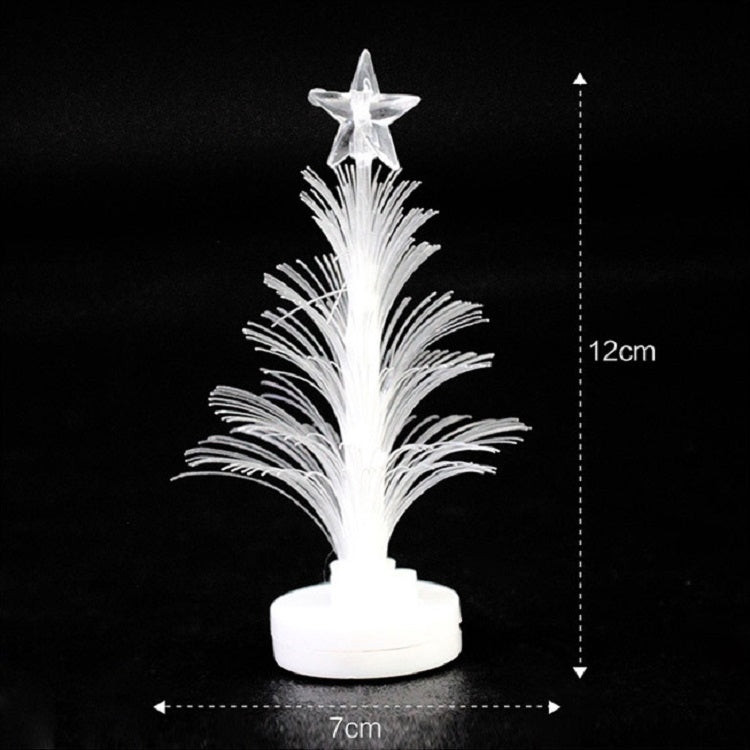 2 PCS Colorful Fiber Optic Creative Flashing Christmas Tree LED Night Light