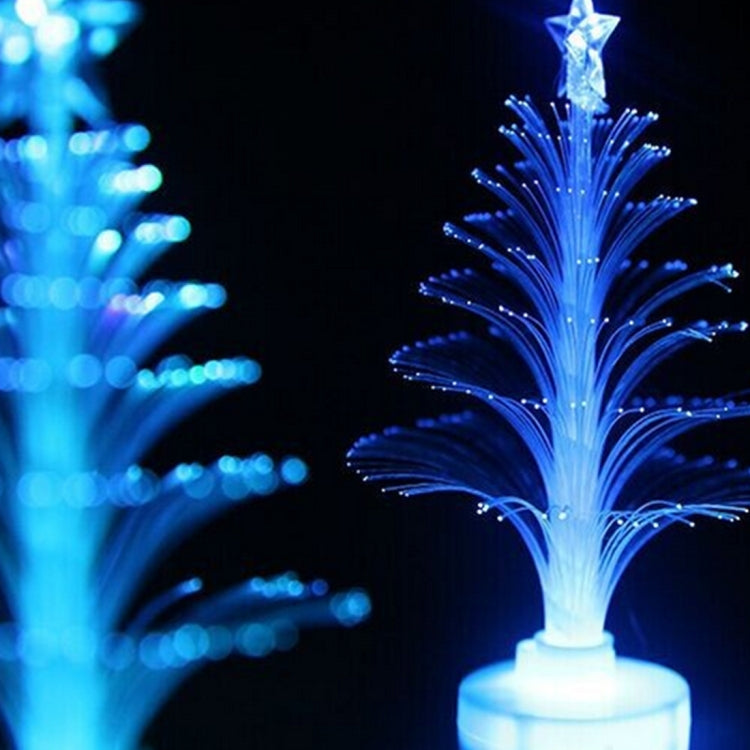 2 PCS Colorful Fiber Optic Creative Flashing Christmas Tree LED Night Light