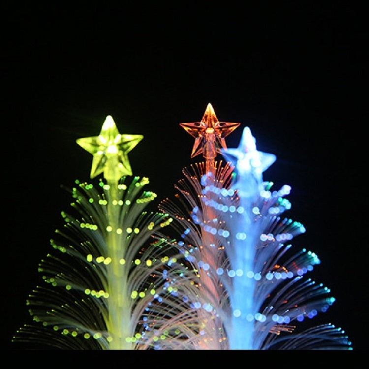 2 PCS Colorful Fiber Optic Creative Flashing Christmas Tree LED Night Light