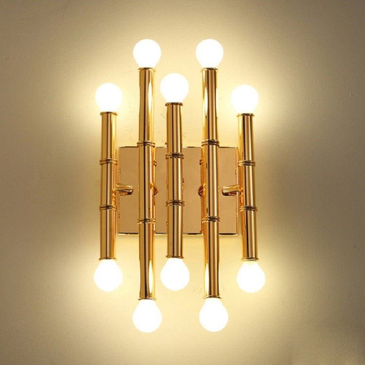 Stainless Steel Bamboo Wall Lamp Indoor Living Room Corridor Hotel Room Lighting