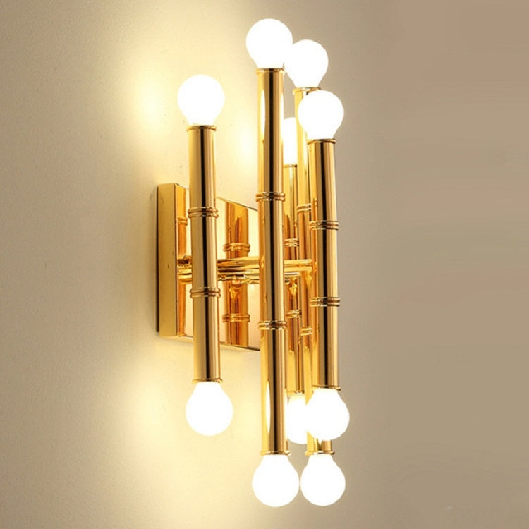 Stainless Steel Bamboo Wall Lamp Indoor Living Room Corridor Hotel Room Lighting