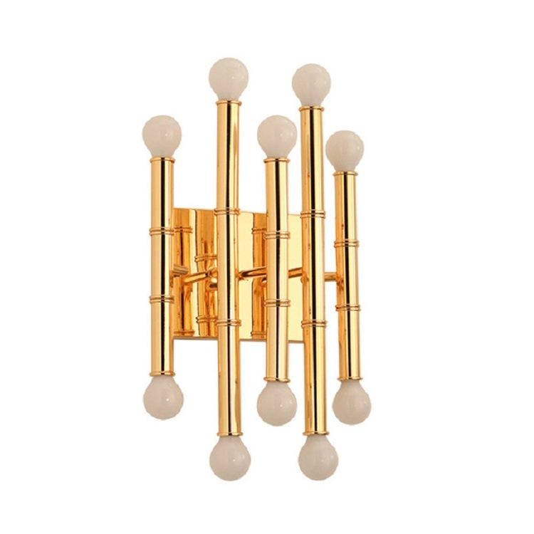 Stainless Steel Bamboo Wall Lamp Indoor Living Room Corridor Hotel Room Lighting