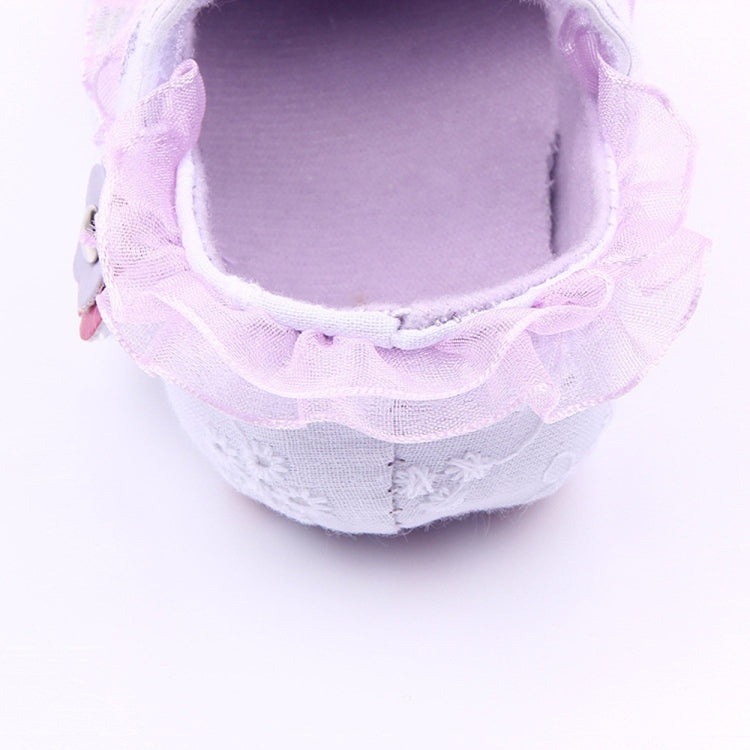 Newborn Baby Girl Shoes Lovely Sweet Floral Print Sneaker Anti-slip Comfortable Soft Sole Shoes(White)