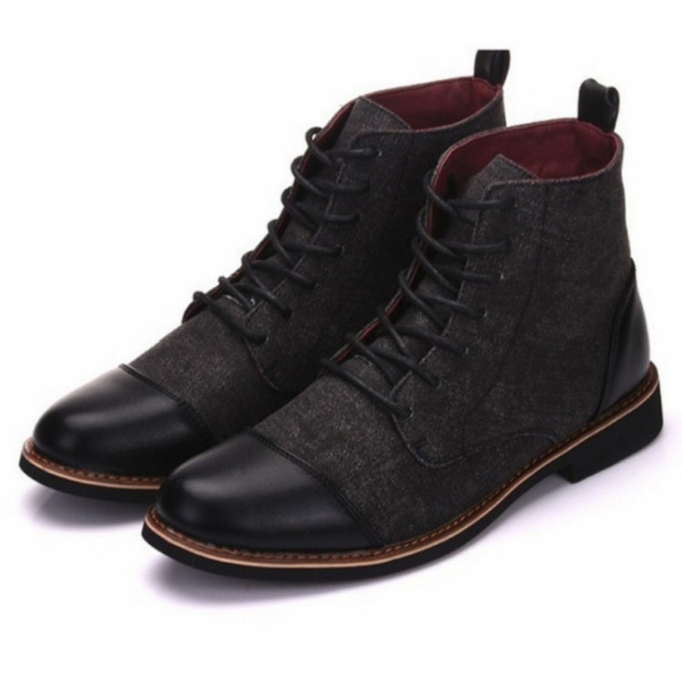Leisure Round Toes Men Leather Boots Martin Boots, Size:45