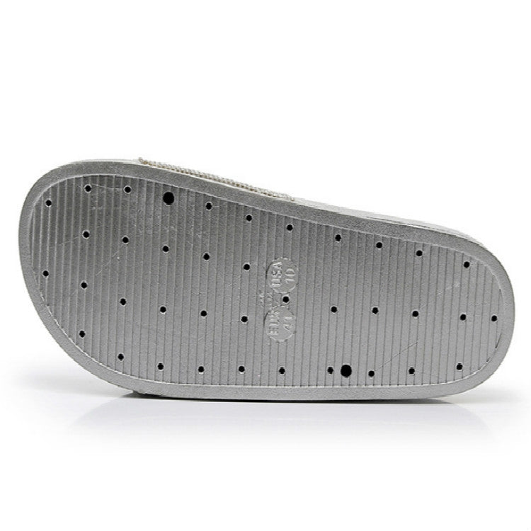 Rhinestone Women Slippers Bling Beach Slides, Size:37