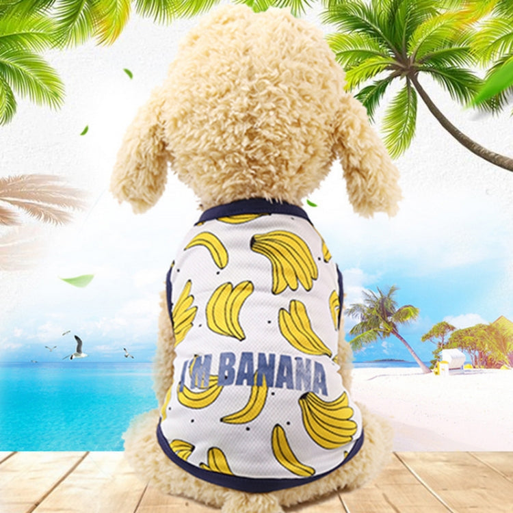 Pet Fruit Print T-Shirt Puppy Dog Cat Cute Fruit Skirt, Size:XS