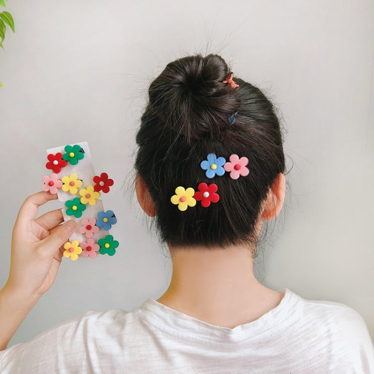 3 PCS Fashion Flower Hair Clips Girls Sweet Headwear