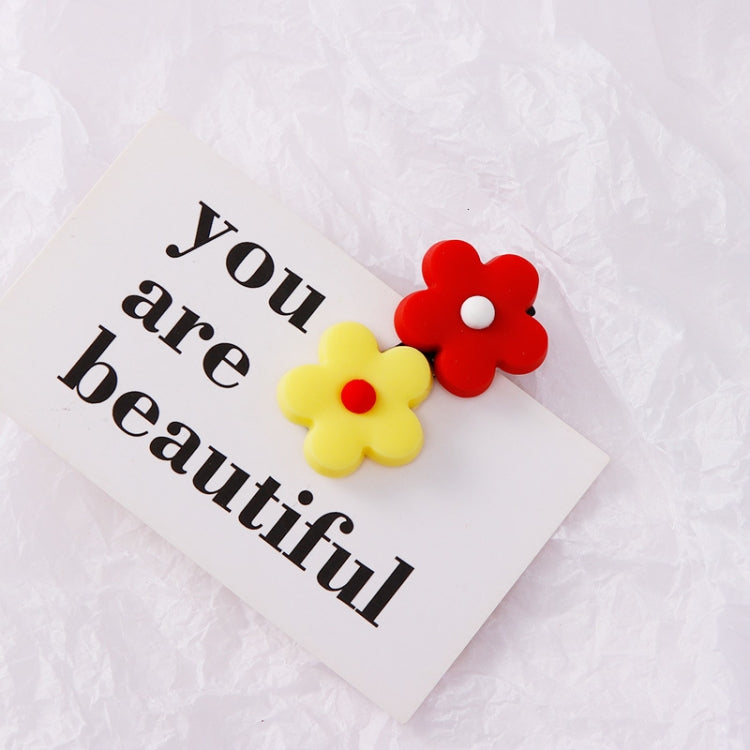 3 PCS Fashion Flower Hair Clips Girls Sweet Headwear