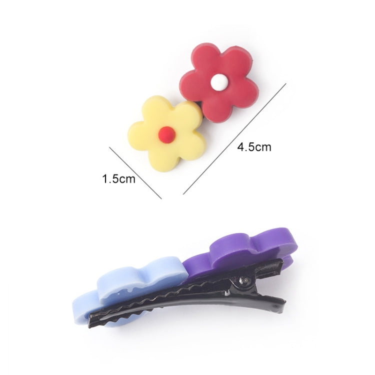 3 PCS Fashion Flower Hair Clips Girls Sweet Headwear