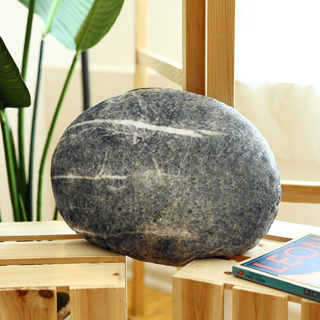 Creative Simulation Stone Plush Toy Pillow Down Cotton Pebbly Sofa Pillow, Height:30cm
