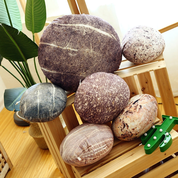 Creative Simulation Stone Plush Toy Pillow Down Cotton Pebbly Sofa Pillow, Height:30cm