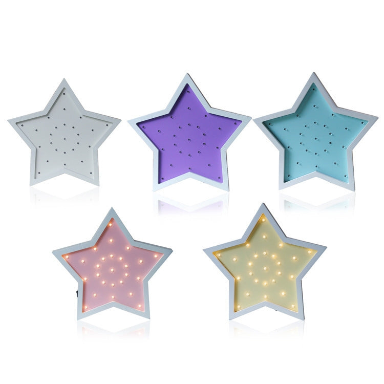 3D Star Shape LED Night Light for Girls Baby Gift Bedroom Romantic Lamp Decor Night Lights