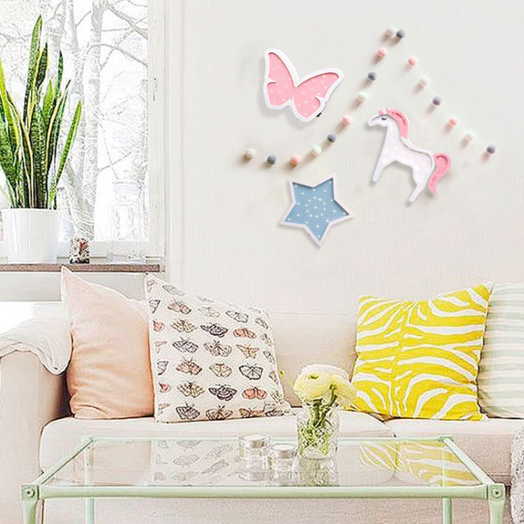 3D Star Shape LED Night Light for Girls Baby Gift Bedroom Romantic Lamp Decor Night Lights