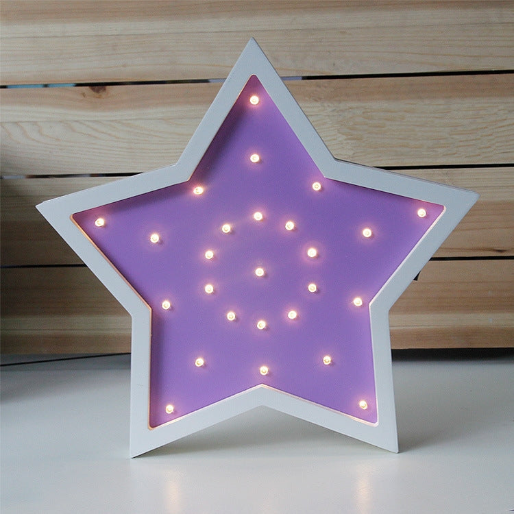 3D Star Shape LED Night Light for Girls Baby Gift Bedroom Romantic Lamp Decor Night Lights