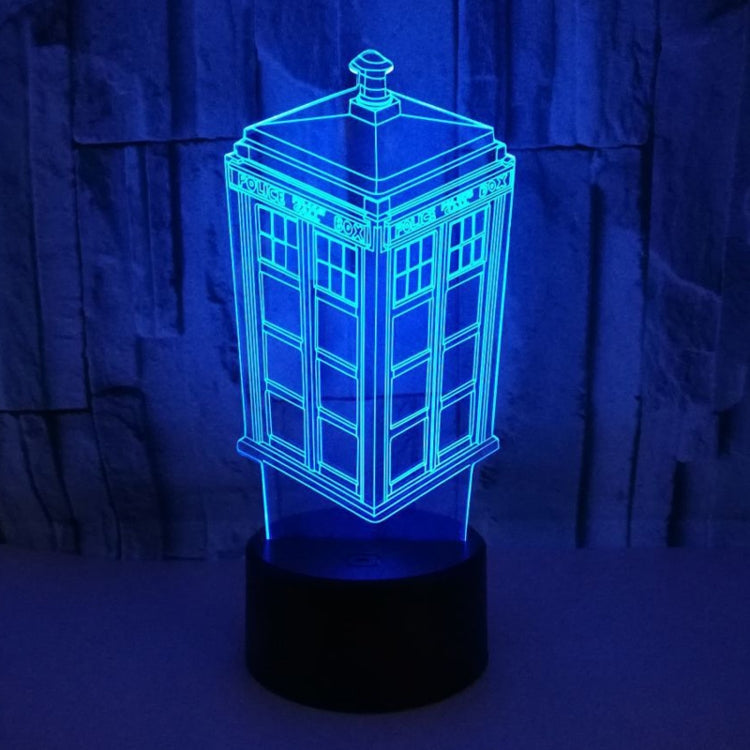 3D Colorful Table Lamp 7 Color Changing Acrylic Night Light Decorative Christmas Gifts Touch + Remote Control with Black Base