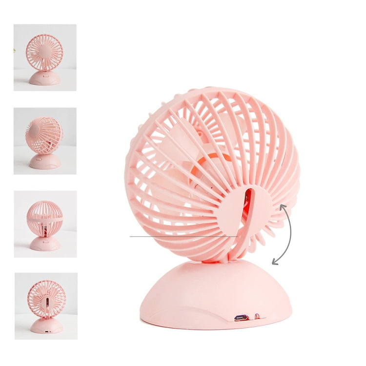 USB Charging Fan 90 Degree Rotating Ball Desktop Fan