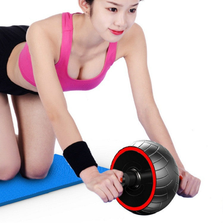 Household Fitness Equipment Tire Texture Abdominal Wheel for Men / Women(Red)
