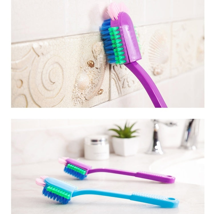 4PCS Long Handle Shoe Brush Cleaning Shoe Cleaning Brush Household Items Soft Hair Multi-head Brush Random Color