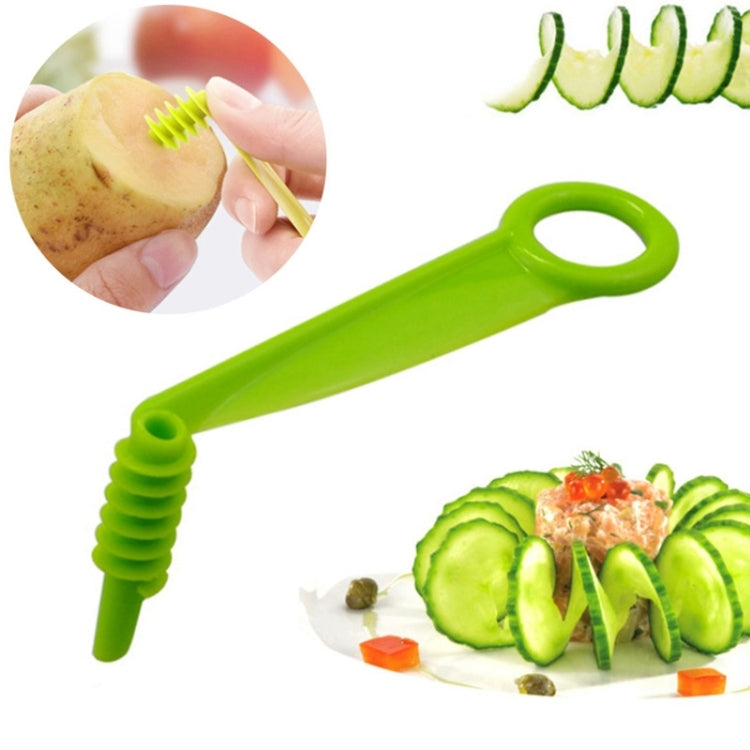 Kitchen Household Spiral Slicer Hand Cranked Slicing Roller Knife