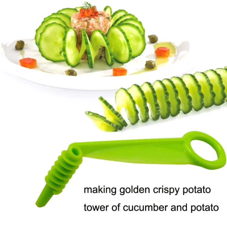 Kitchen Household Spiral Slicer Hand Cranked Slicing Roller Knife