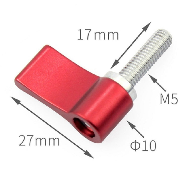 Aluminum Alloy Fixing Screw Action Camera Positioning Locking Hand Screw Accessories, Size:M5x17mm